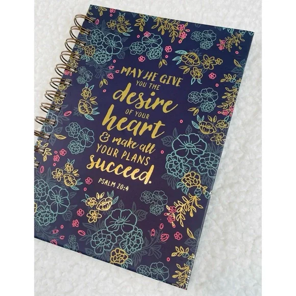 (NWT) CHRISTIAN ART GIFTS • Floral Inspirational Quote Spiral Lined Notebook - Picture 9 of 11
